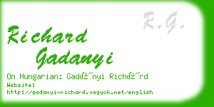 richard gadanyi business card